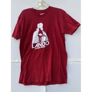 Star Wars Lando T Shirt‎ Red Sz Large